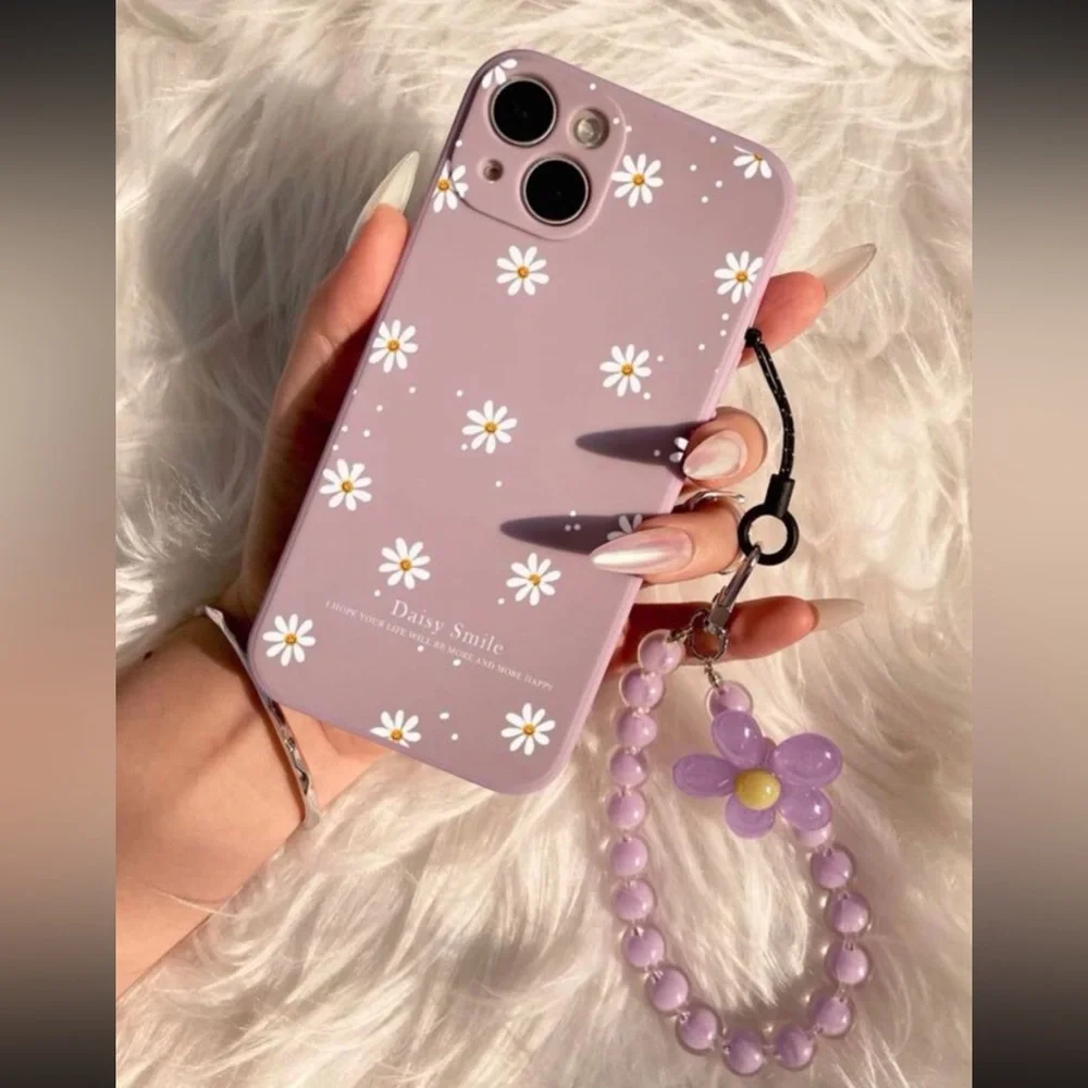 Purple IPhone 13 Pro Max case with wrist holder